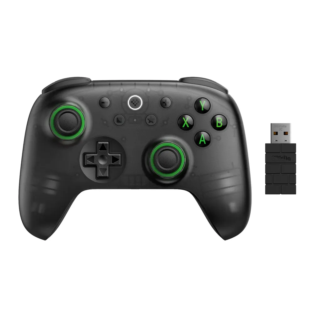 Transparent black 8BitDo Ultimate 2C wireless controller for PC and Android