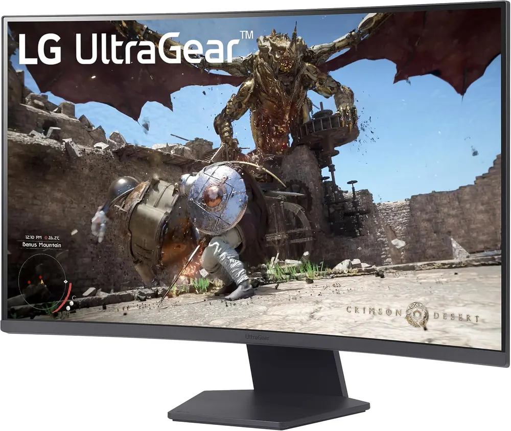 LG UltraGear 32GS60QC 32-Inch Curved 1440p Gaming Monitor, photo 3