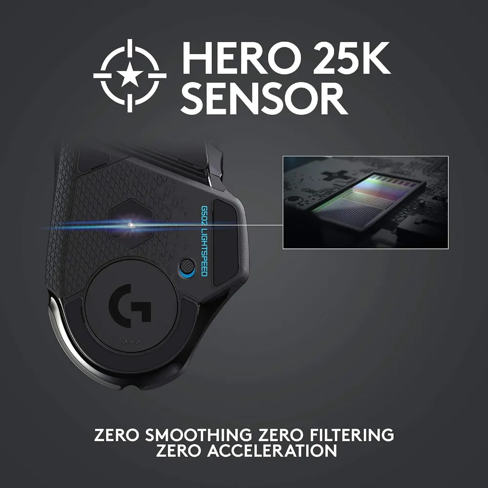 Logitech G502 Lightspeed Wireless Gaming Mouse, photo 3