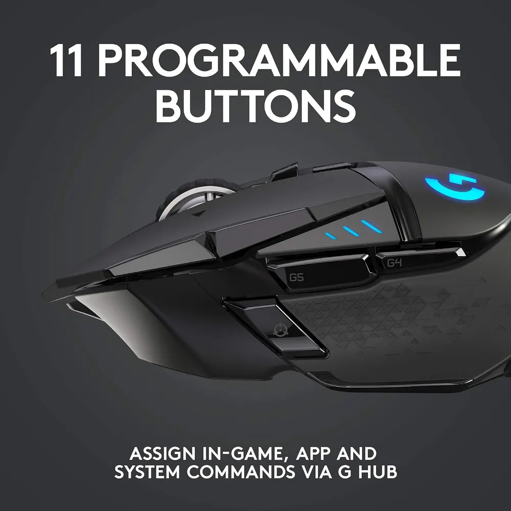 Logitech G502 Lightspeed Wireless Gaming Mouse, photo 4