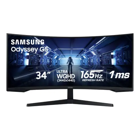 Samsung 34-inch Odyssey G5 ultrawide curved gaming monitor