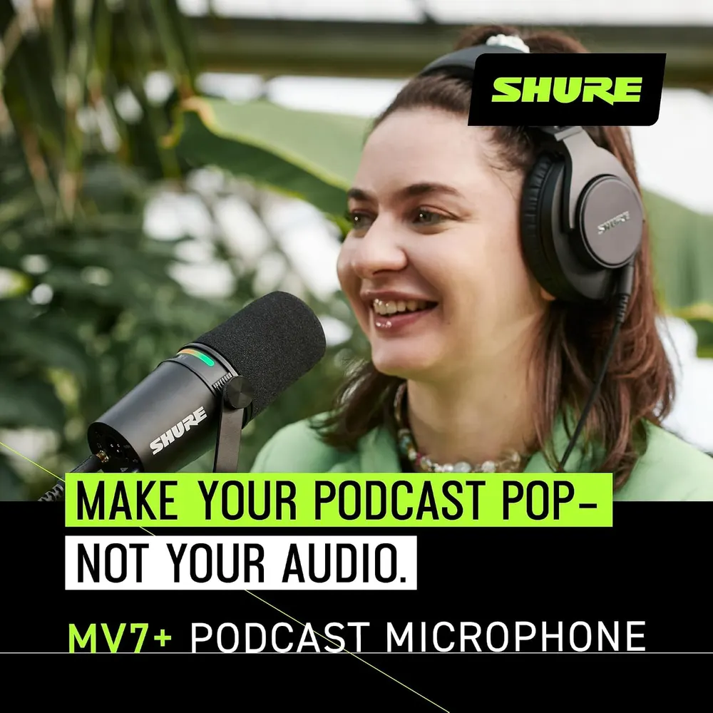 Shure MV7+ USB-C and XLR Dynamic Microphone, photo 5