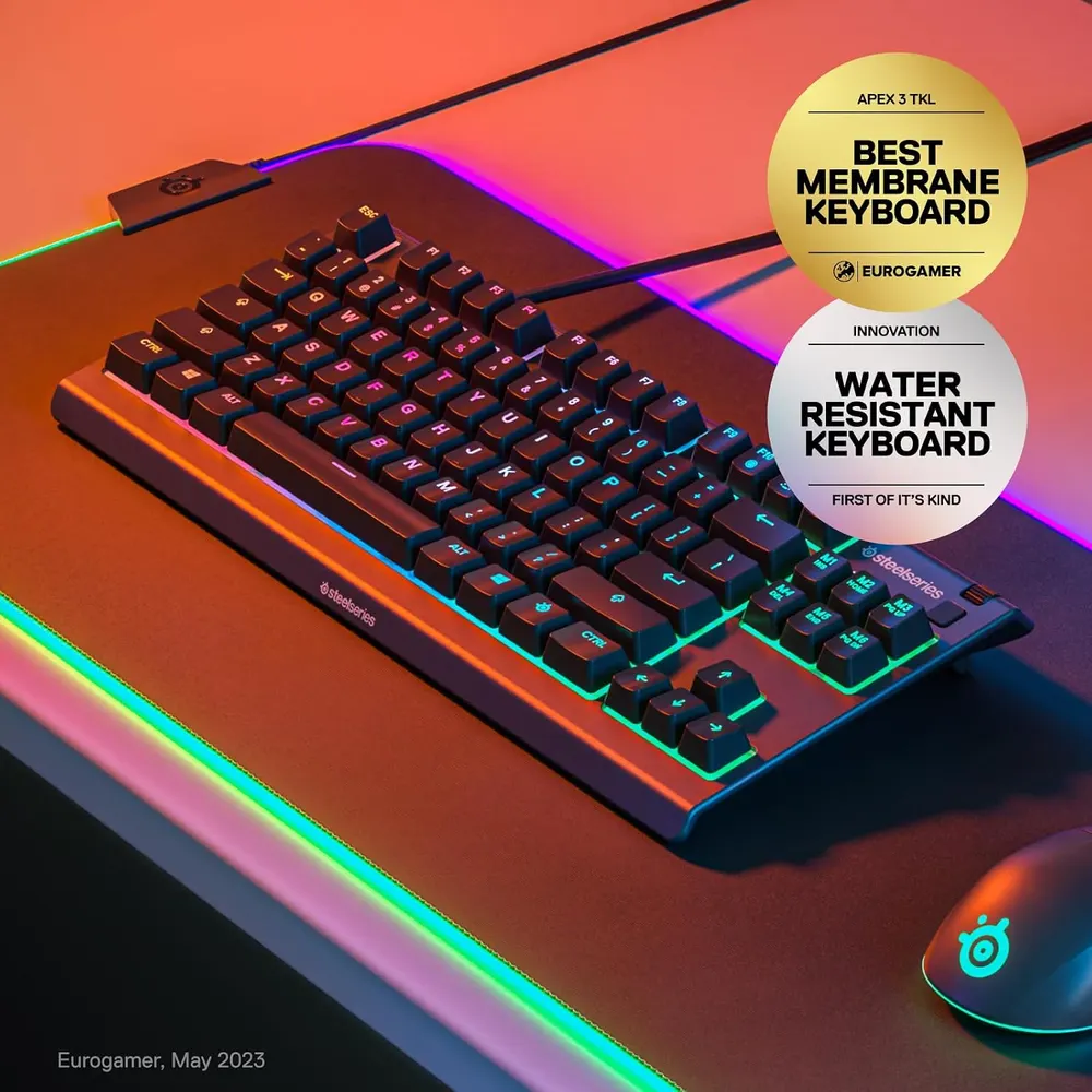SteelSeries Apex 3 TKL RGB Gaming Keyboard, photo 2