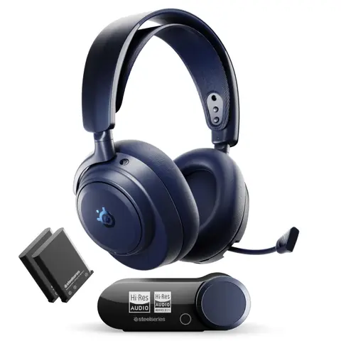 Midnight blue SteelSeries Arctis Nova Pro Omni wireless gaming headset
