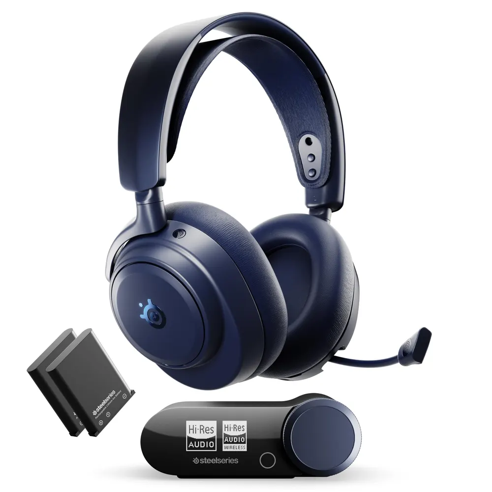 Midnight blue SteelSeries Arctis Nova Pro Omni wireless gaming headset
