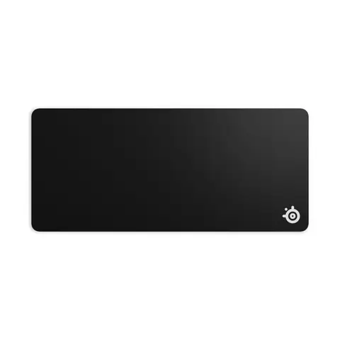 Black SteelSeries QcK XXL desk-size cloth gaming mouse pad