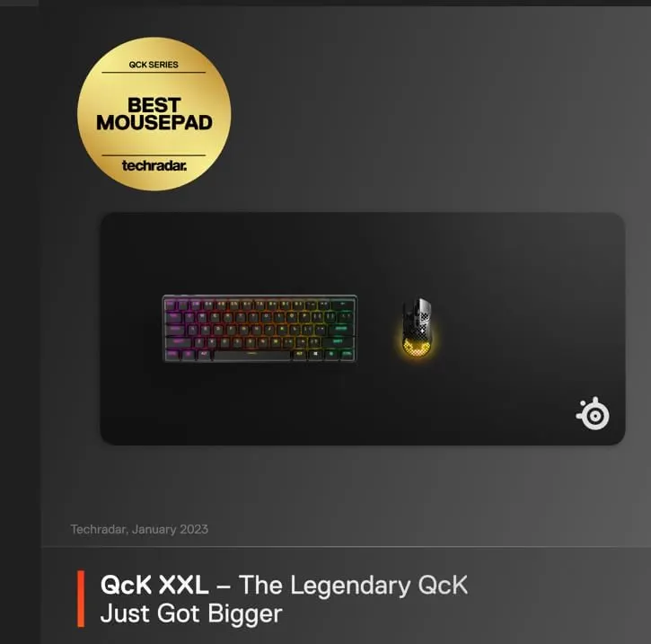 SteelSeries QcK XXL Gaming Mouse Pad, photo 2