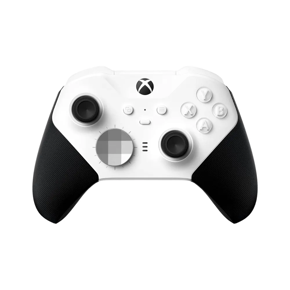 White Xbox Elite Wireless Controller Series 2 Core with rubberized grips